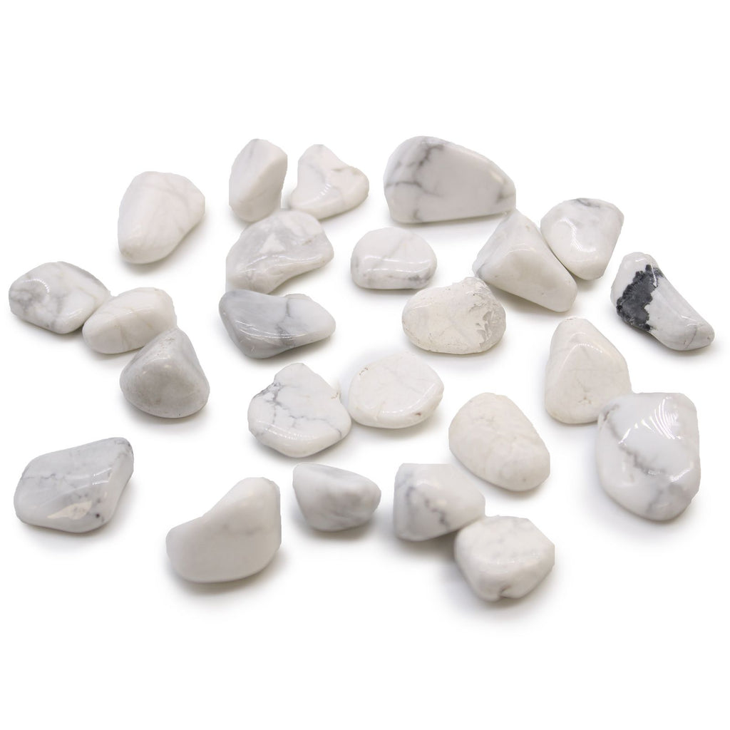 Pietre Africane - Howlite e Magnesite 24pezzi