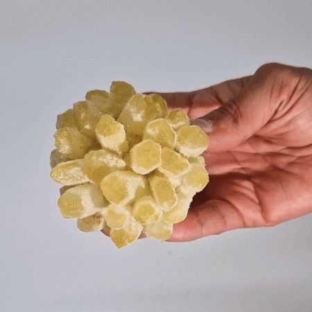 Geode di Quarzo Naturale - Quarzo Fantasma Giallo 1pezzo