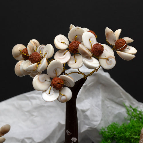 Albero di Pietre Gomati Chakra e Rudraksha, 45 Pietre