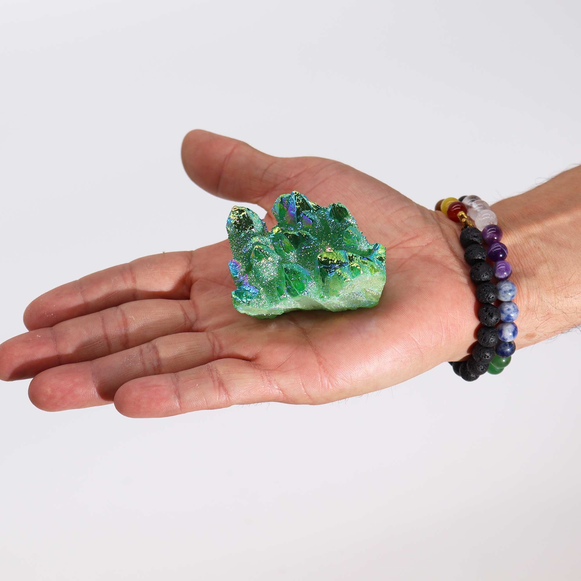 Aura Green Flame Quarzo - Cristallo Quarzo Med Enhanced 1pezzo