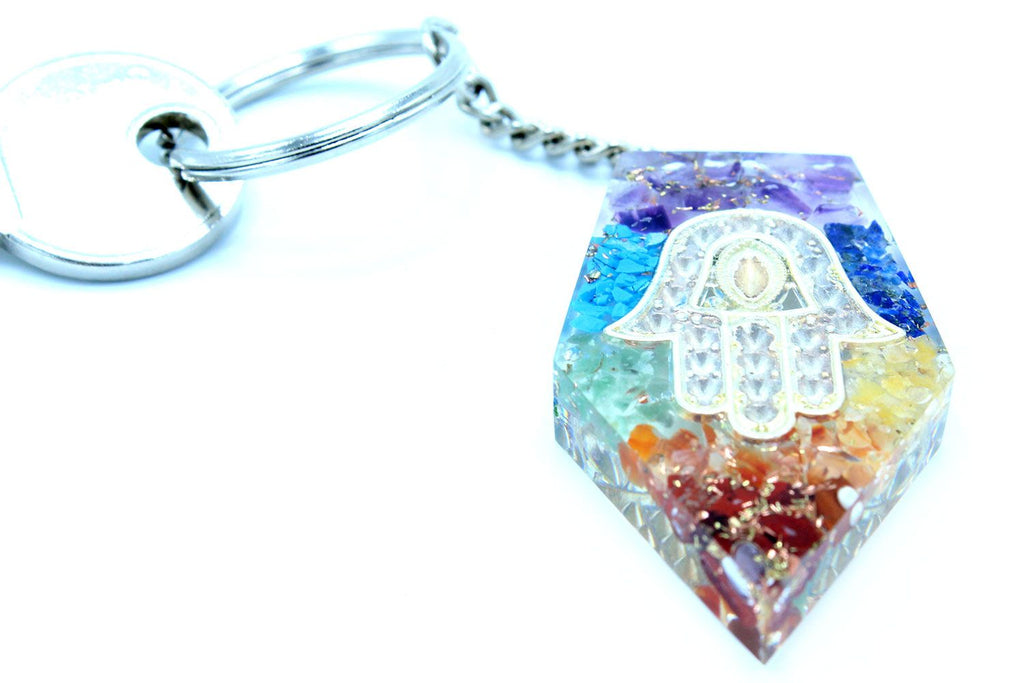 Portachiavi Orgonite Chakra Hamsa
