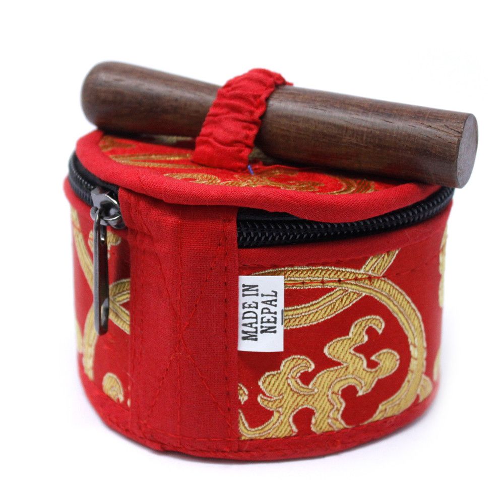 Ciotola Tibetana Mini Rossa con Set Regalo Completo