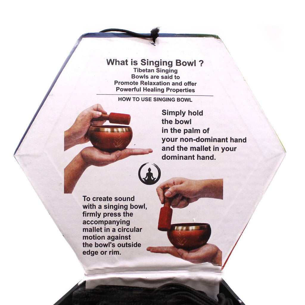 Set Campana Tibetana Yoga Moves Bianco/Blu 10.7cm