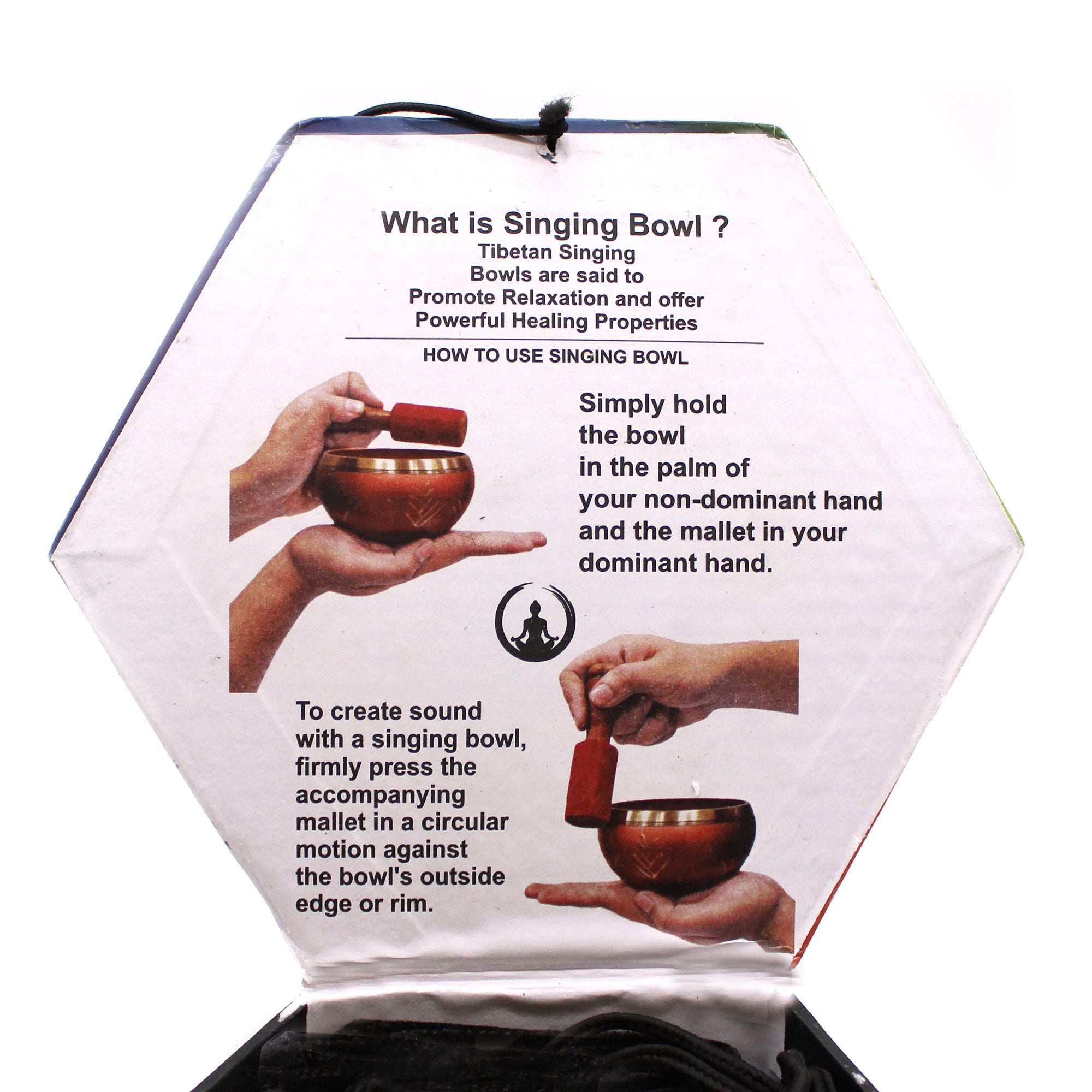 Set Campana Tibetana Yoga Moves Bianco/Blu 10.7cm