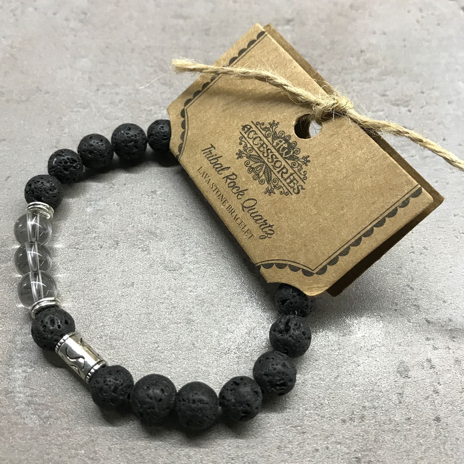 Bracciale Pietra Lavica - Ametista Pesci