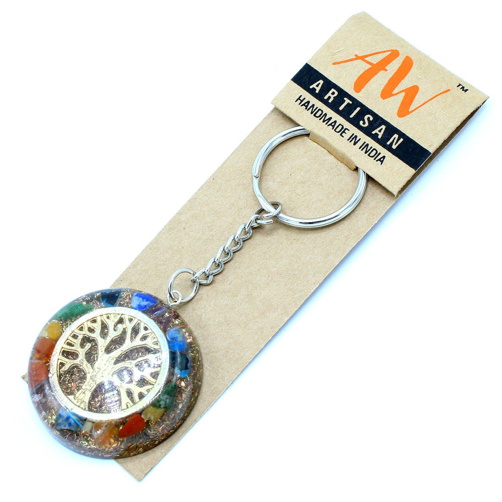 Portachiavi Orgonite Albero della Vita Chakra