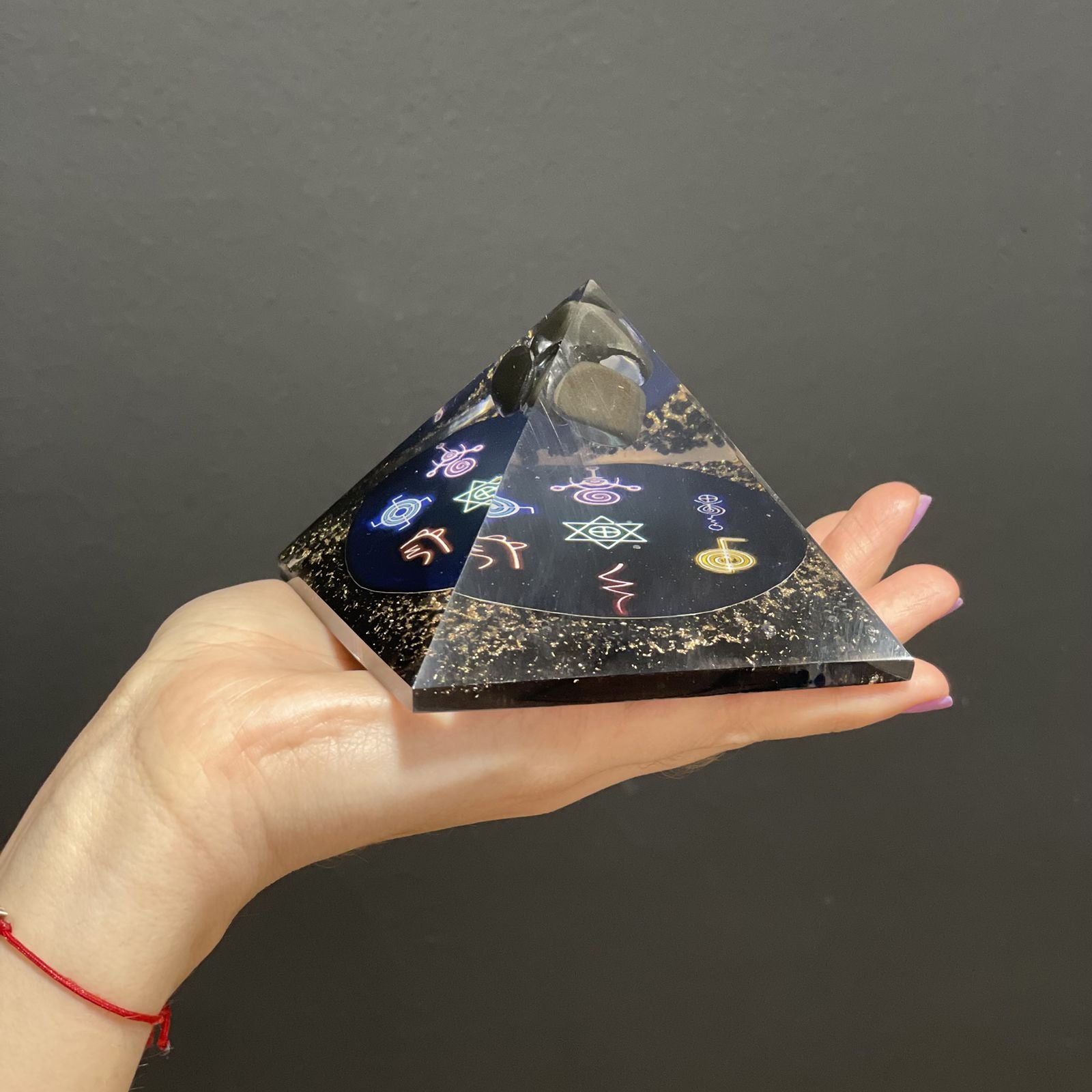 Piramide Orgonite Reiki Notte 90mm