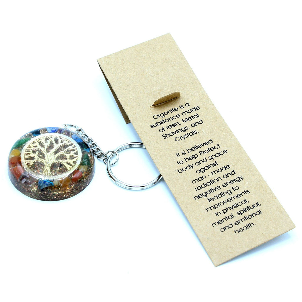 Portachiavi Orgonite Albero della Vita Chakra