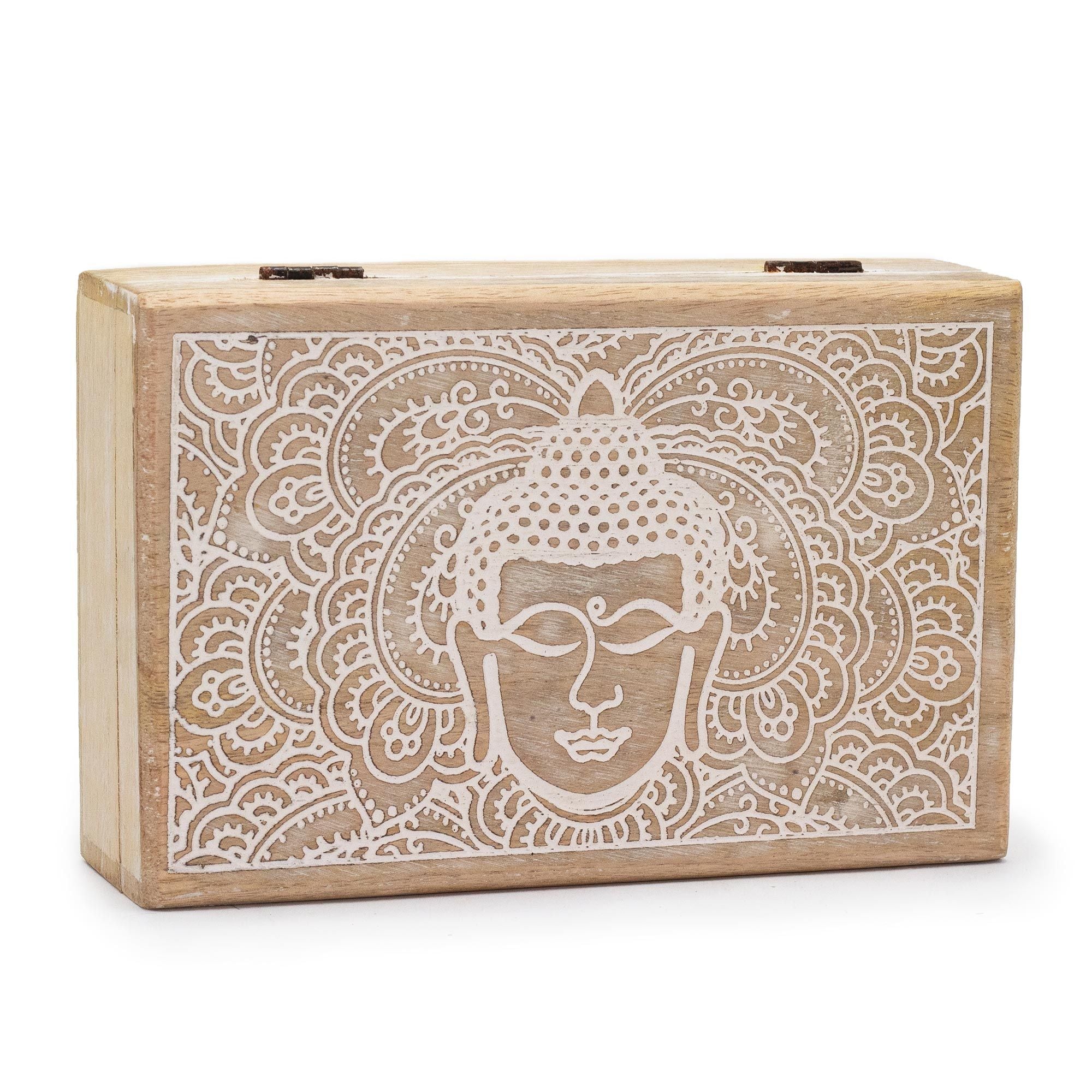 Scatola Rettangolare Buddha 21,5x14x6,3 cm