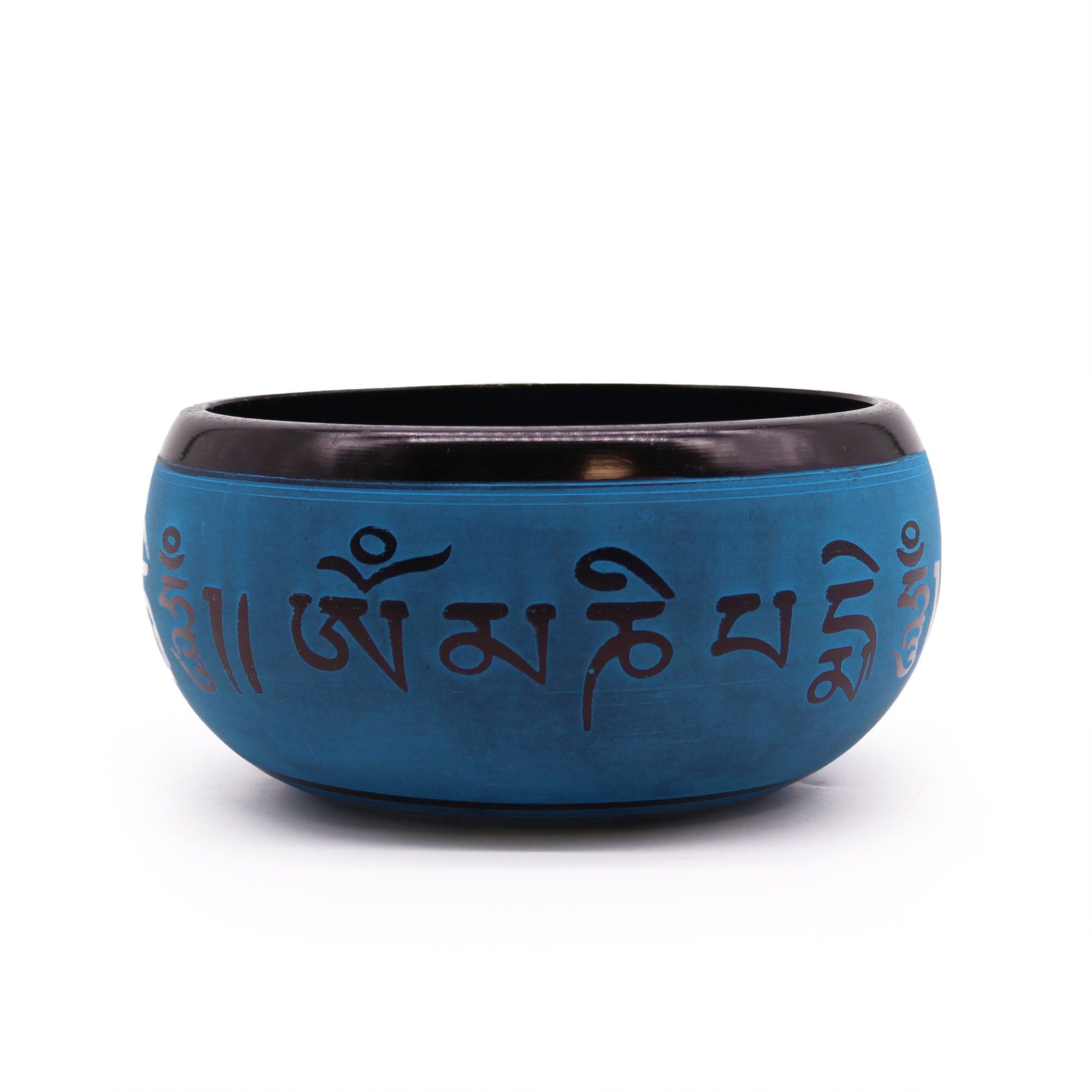Ciotola Tibetana Terra Blu 5 Buddha - 16cm