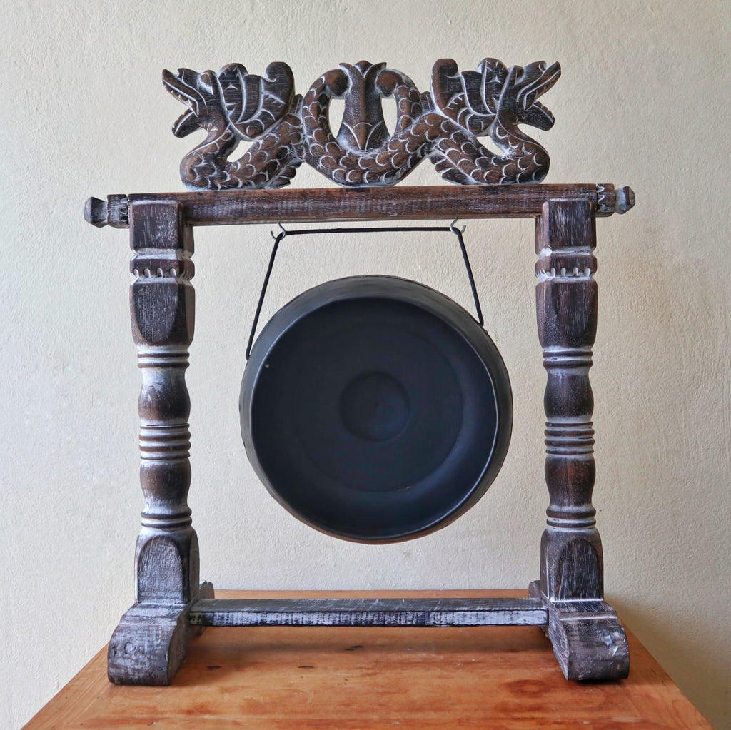 Gong Piccolo con Supporto 25cm - Nero