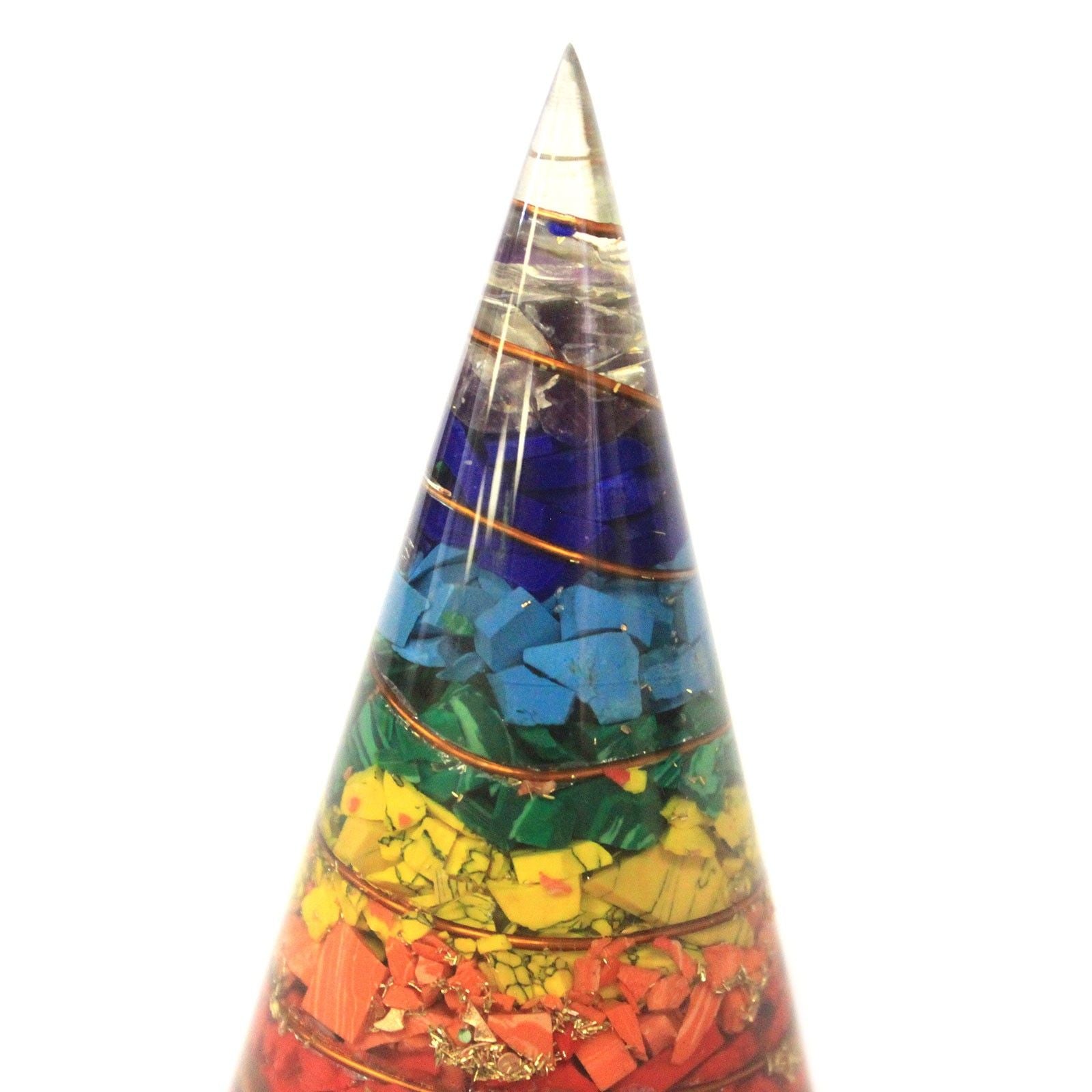 Orgonite Cono - 80mm - Multichip