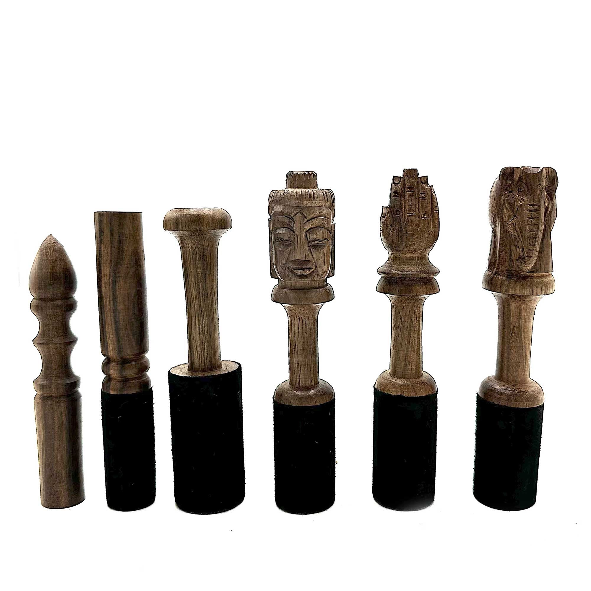 Bastoncino Legno 12cm - Manico Sagomato