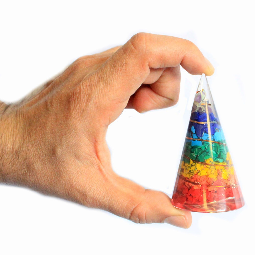 Orgonite Cono - 80mm - Multichip