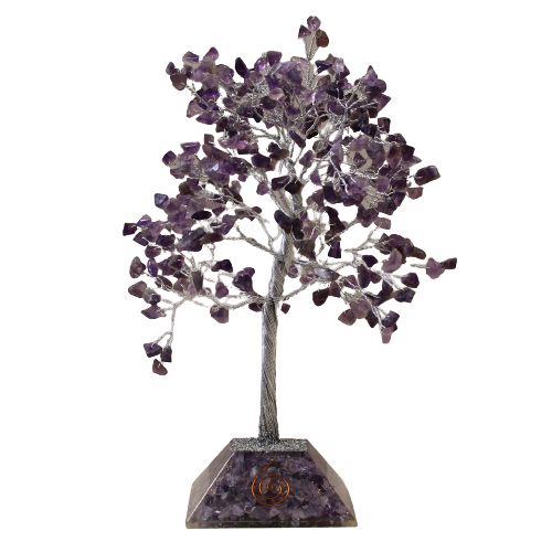 Albero di Pietre Preziose con Base in Orgonite 320 Pietre