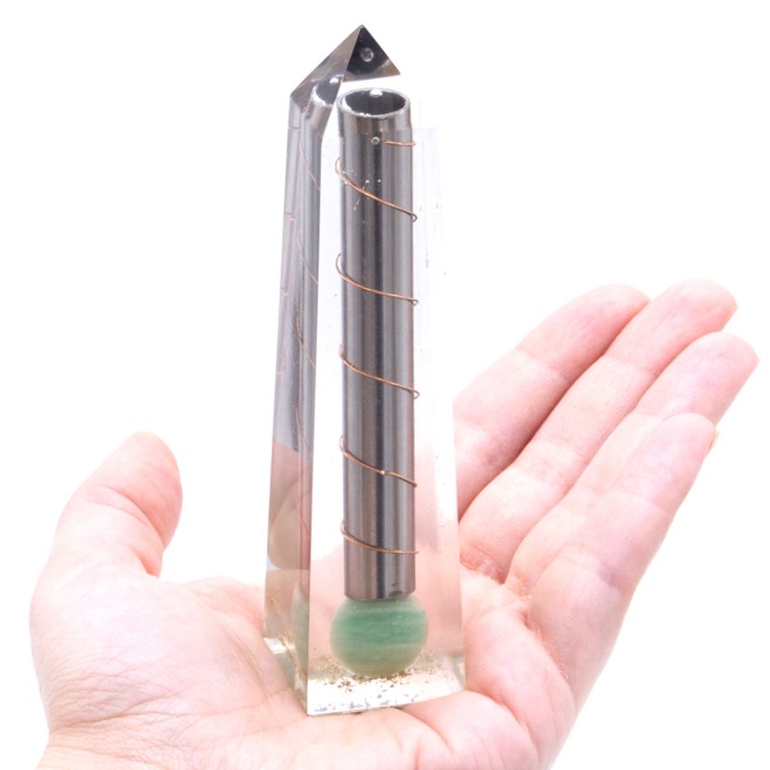 Obelisco Orgonite Avventurina Verde 11cm 1pezzo