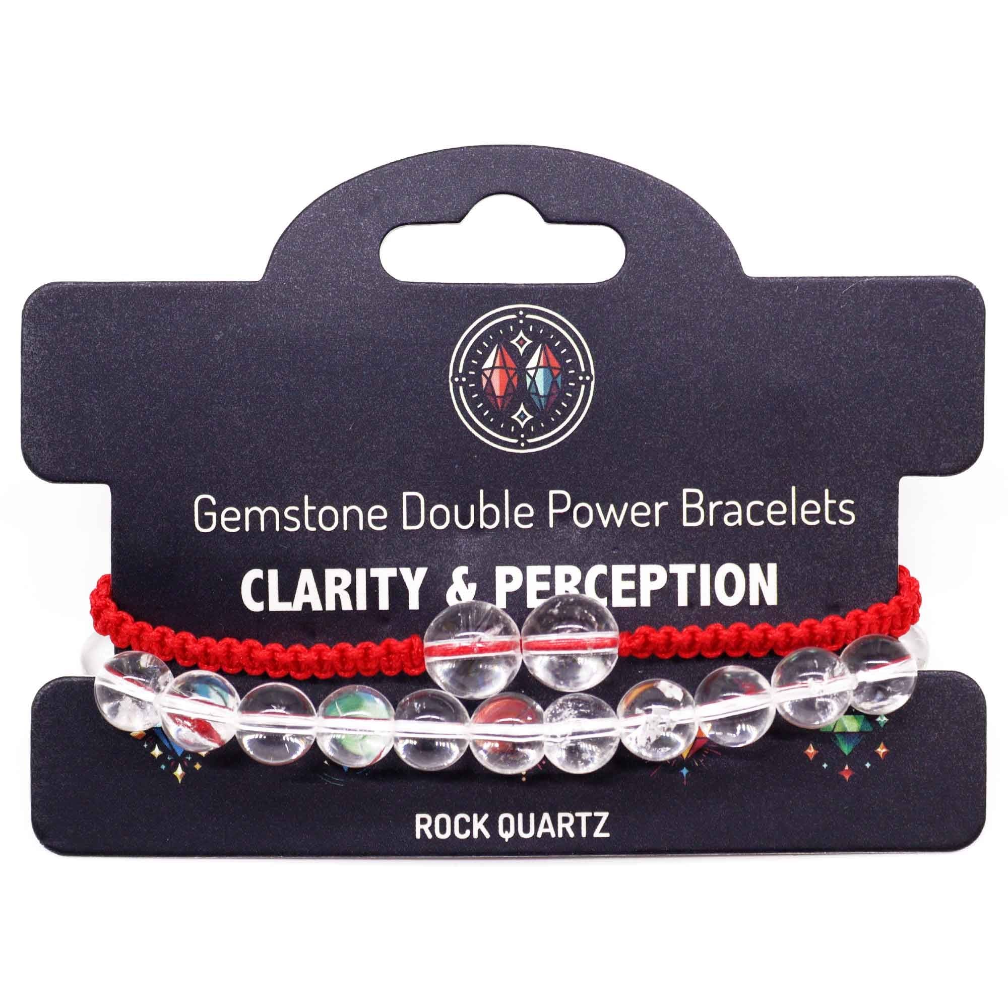 Bracciale Doppia Energia Quarzo Transparente