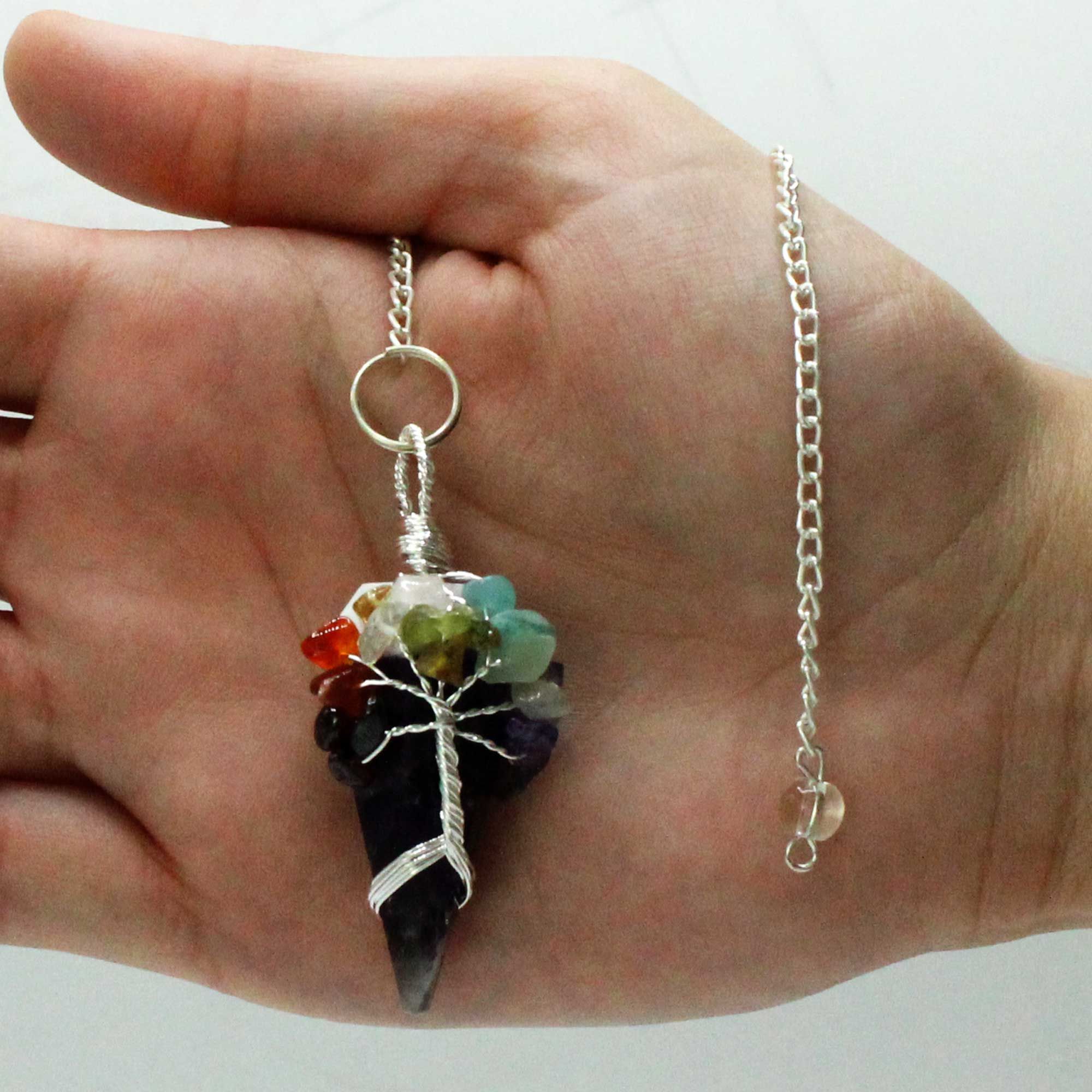 Pendolo Magico Chakra Ametista 1pezzo