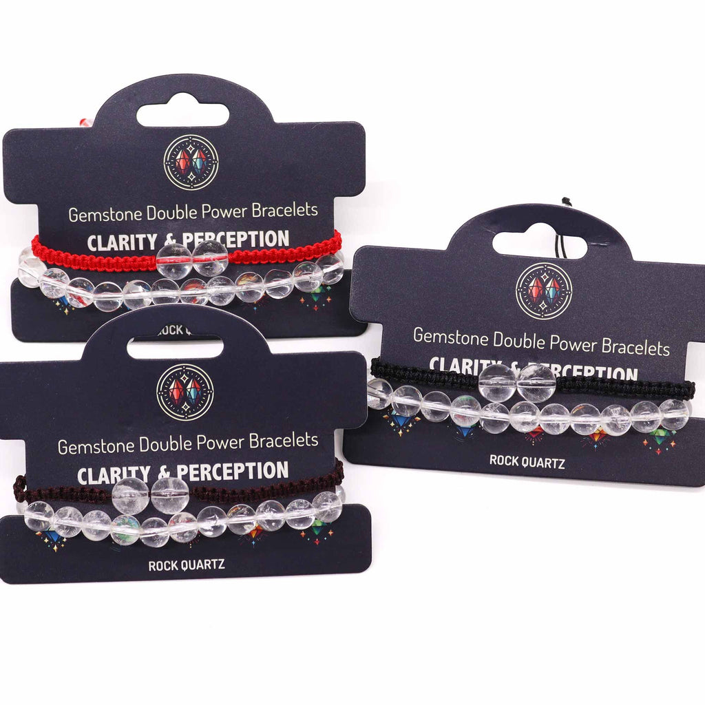 Bracciale Doppia Energia Quarzo Transparente