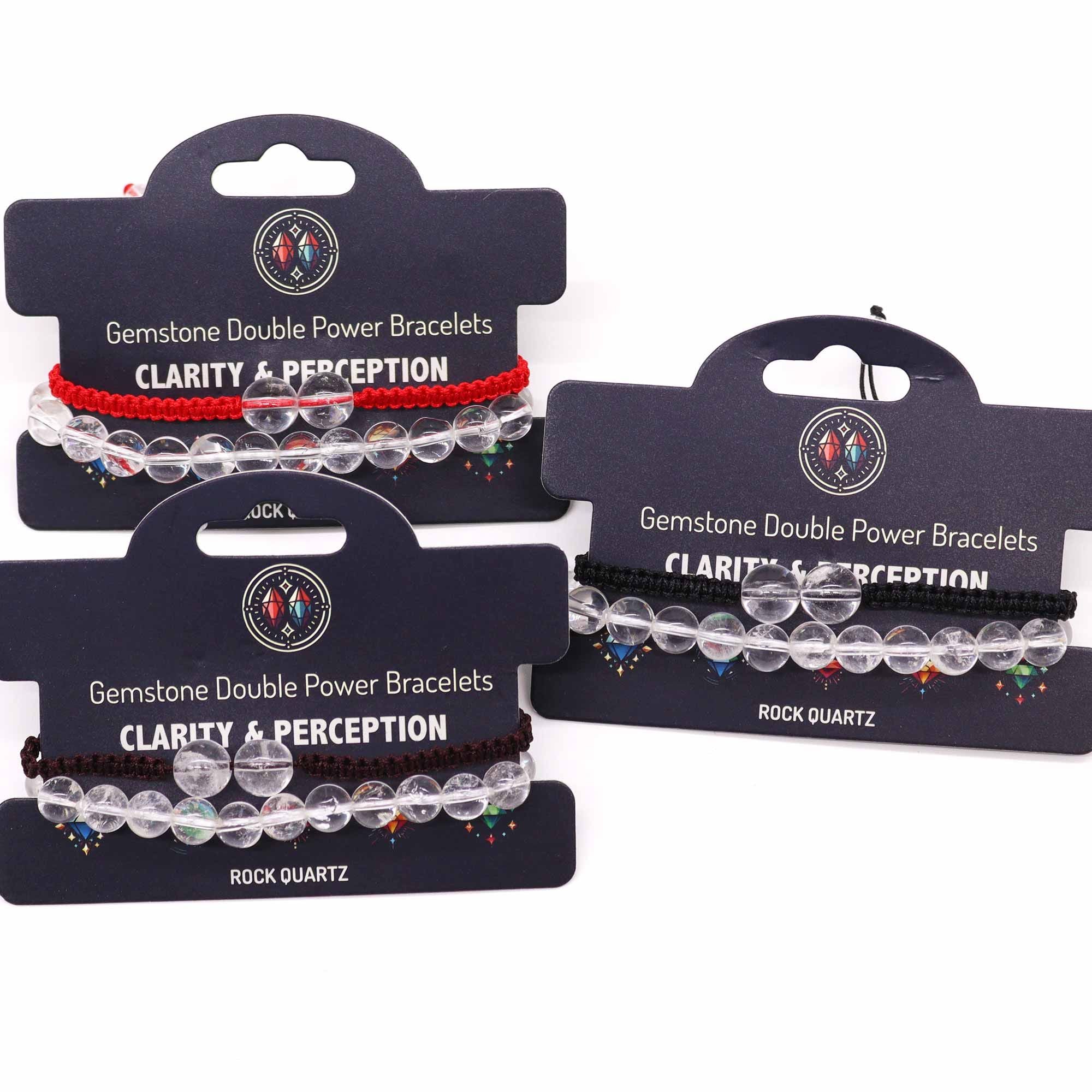 Bracciale Doppia Energia Quarzo Transparente