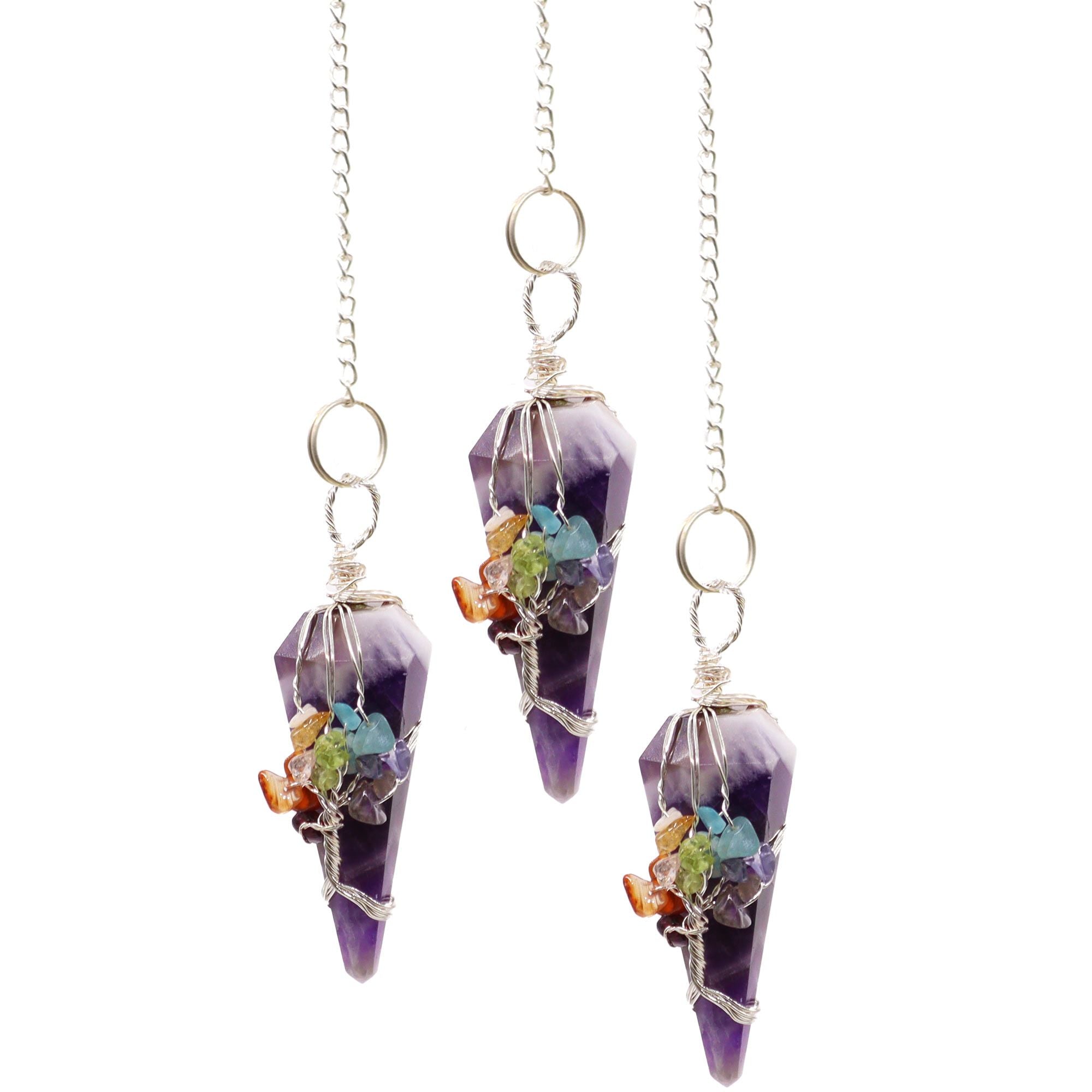 Pendolo Magico Chakra Ametista 1pezzo