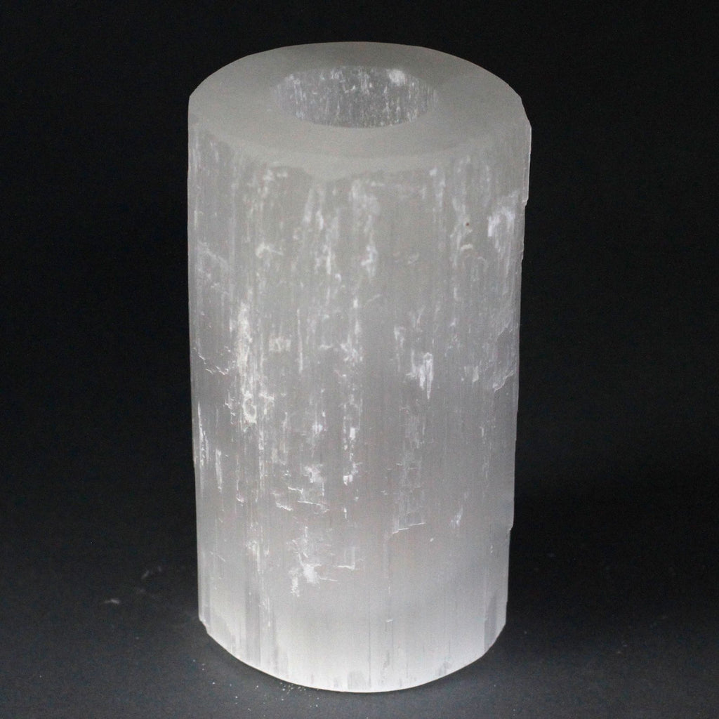 Portacandele in Cilindro di Selenite - 15 cm