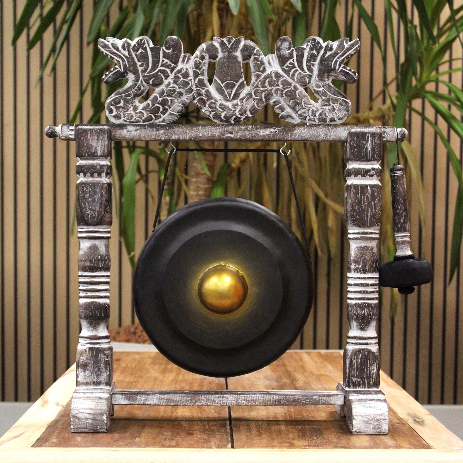 Gong Piccolo con Supporto 25cm - Nero