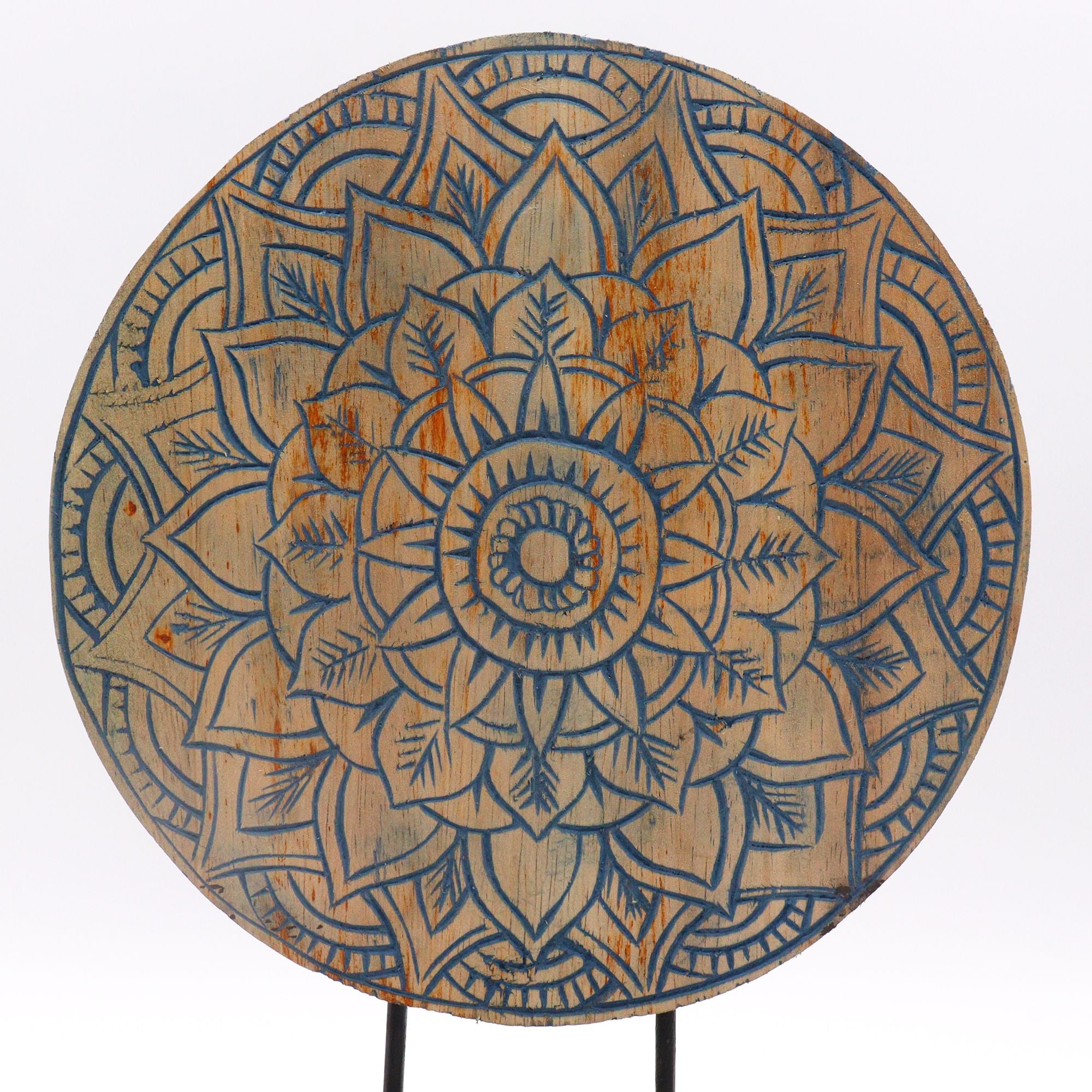 Set Buddha Feng Shui Mandala Fiore Blu