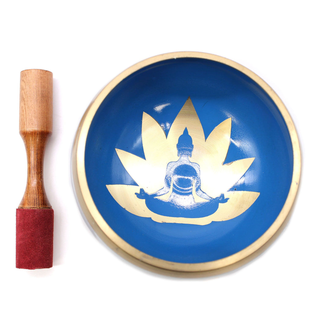Set Ciotola Tibetana Yoga Moves - Bianco/Blu 14cm