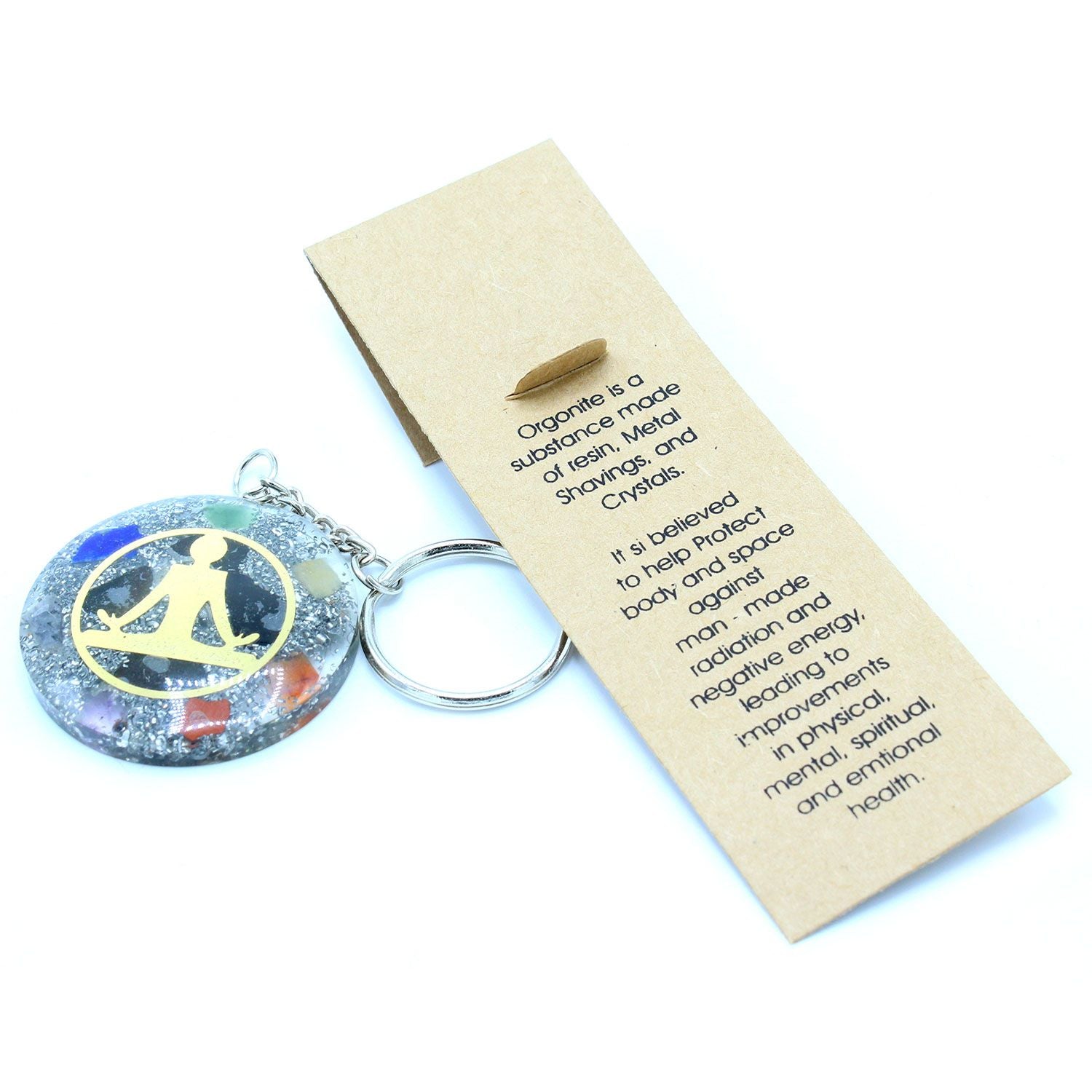 Portachiavi Orgonite Buddha Sette Chakra