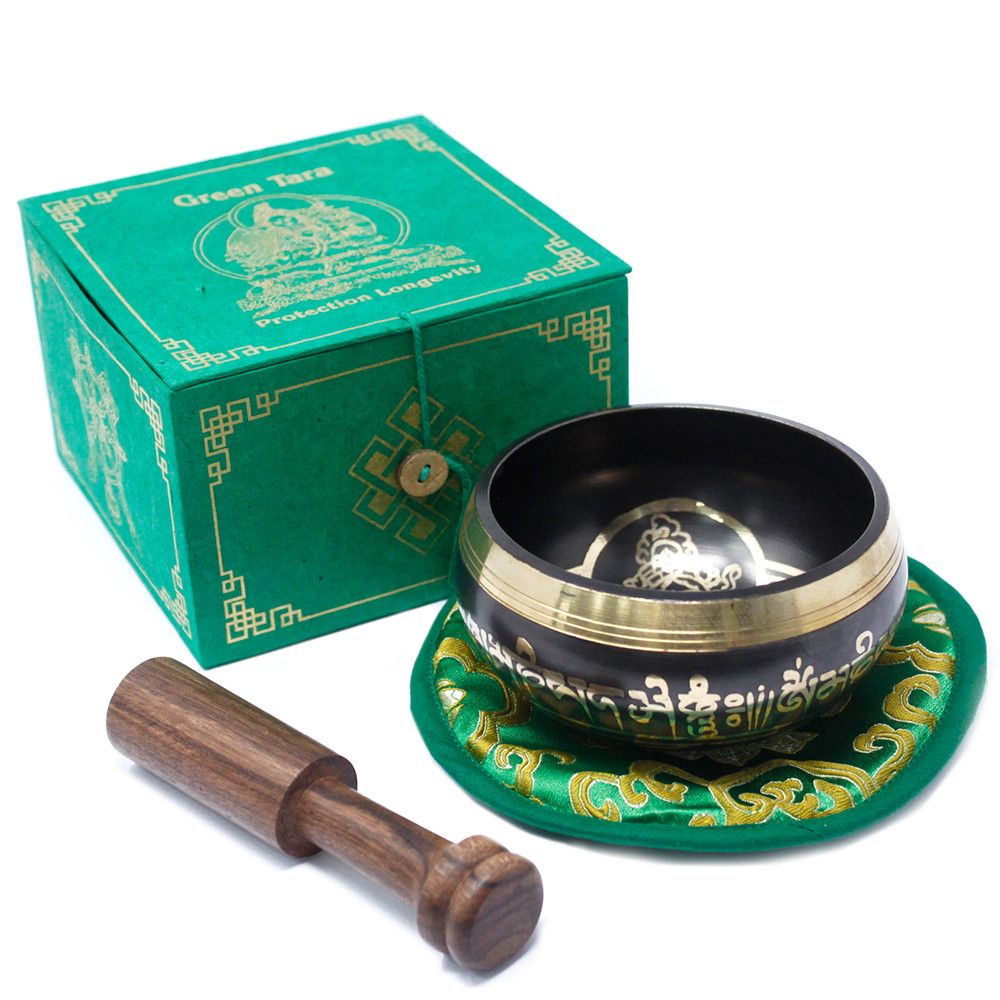 Set Campana Tibetana Green Tara 10cm