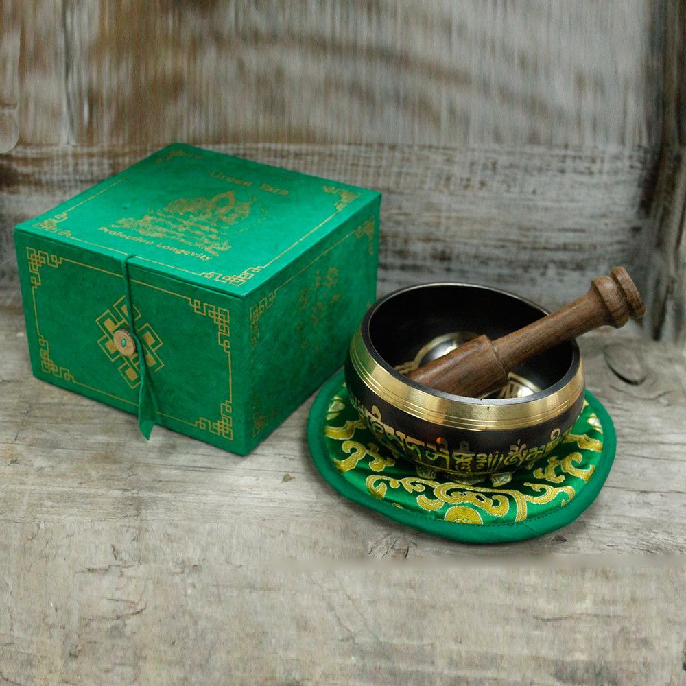 Set Campana Tibetana Green Tara 10cm
