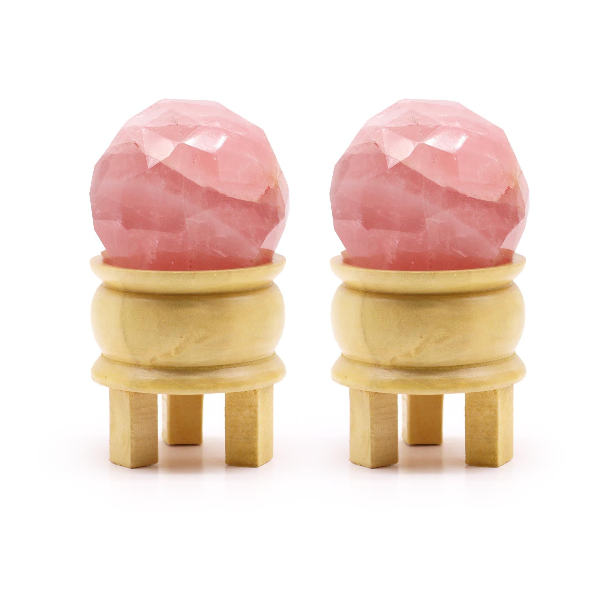 Sfera con Stand - Quarzo Rosa