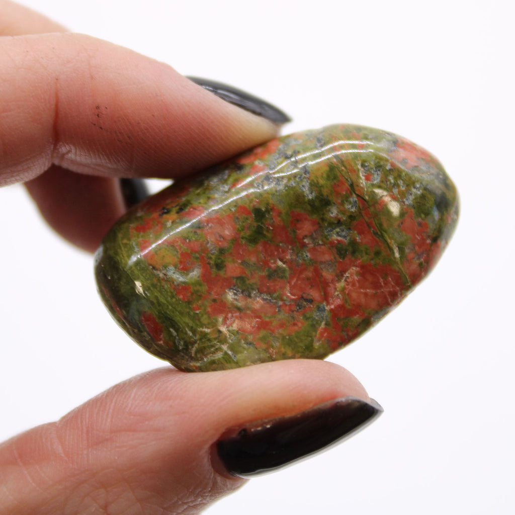Pietre Burattate Africane Medie -  Unakite 12pezzi