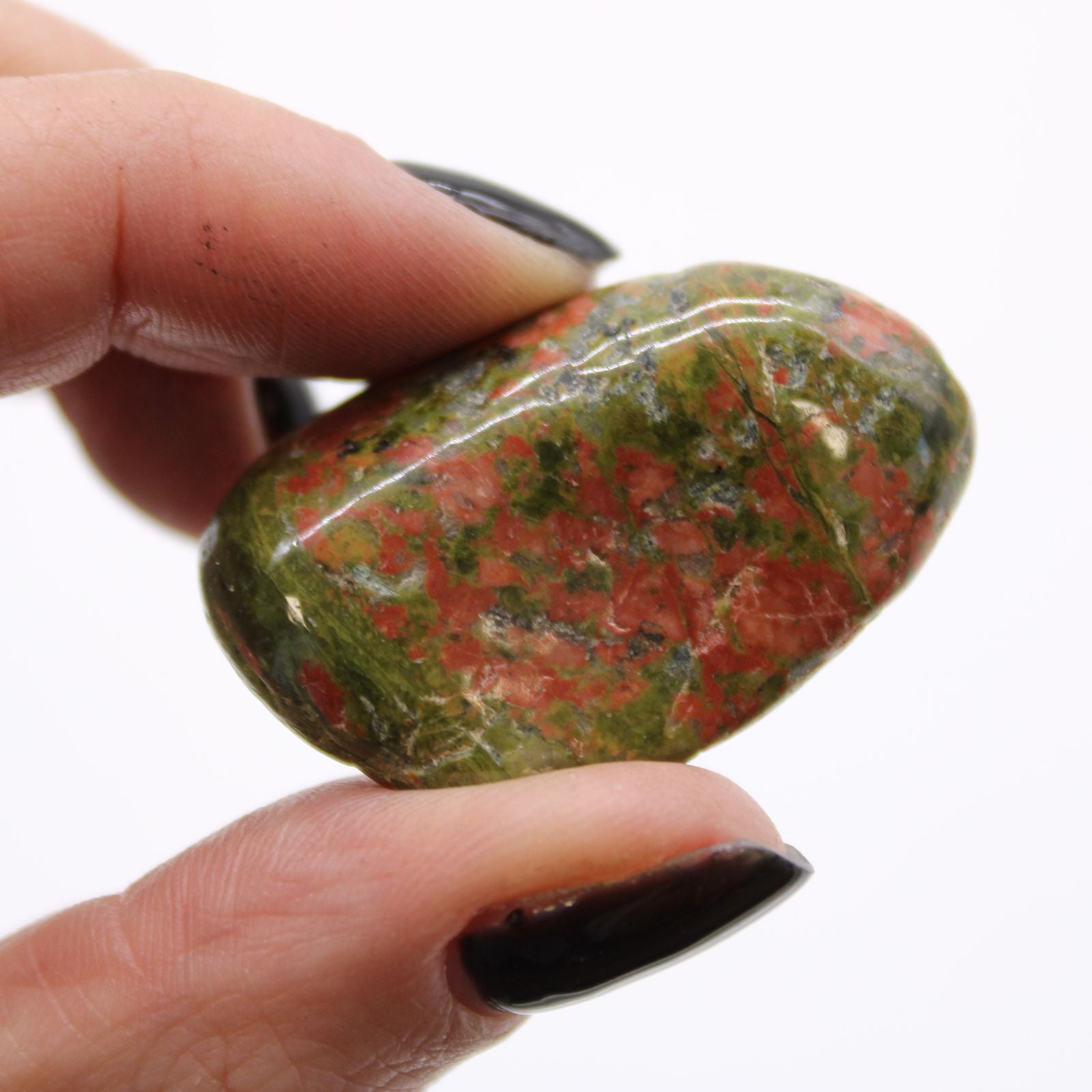 Pietre Burattate Africane Medie -  Unakite 12pezzi