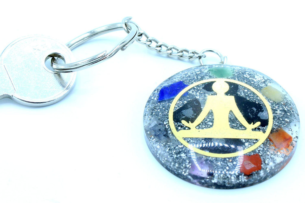 Portachiavi Orgonite Buddha Sette Chakra