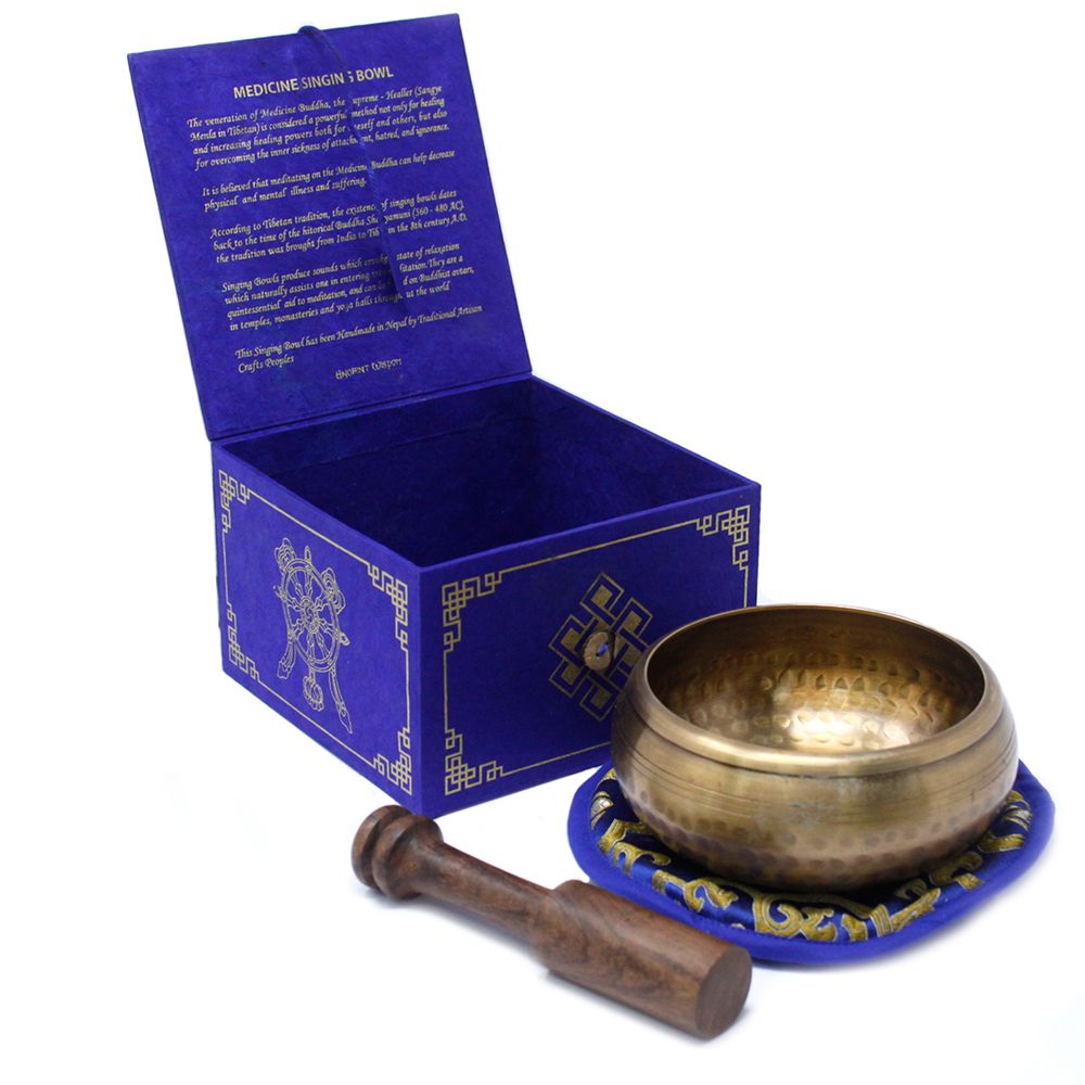Set Campana Tibetana Buddha della Medicina 10cm