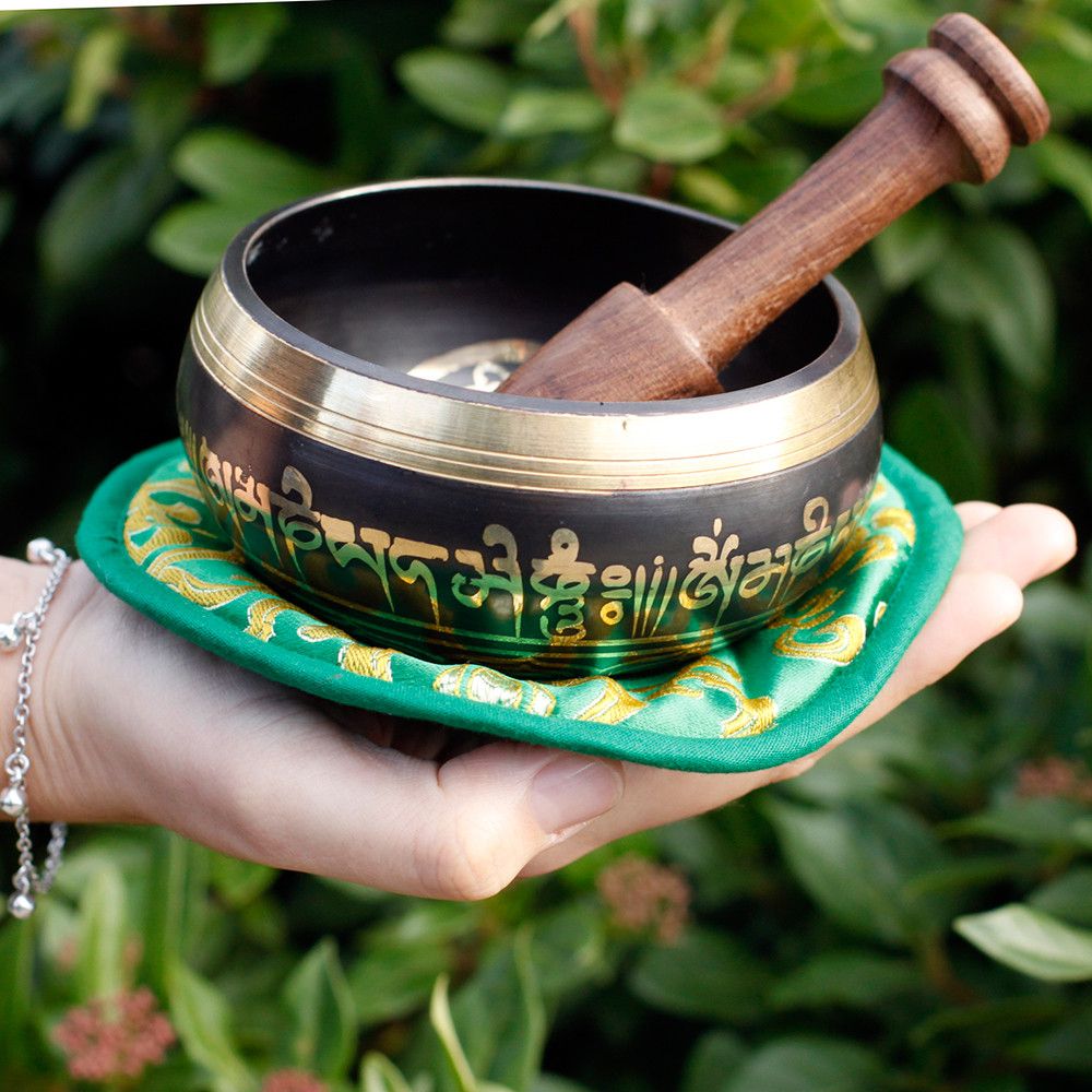 Set Campana Tibetana Green Tara 10cm