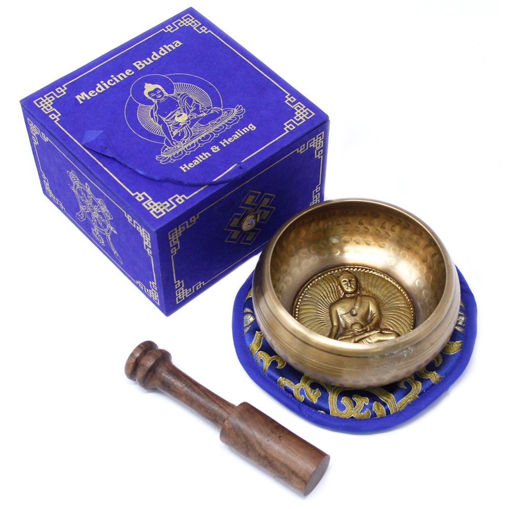Set Campana Tibetana Buddha della Medicina 10cm
