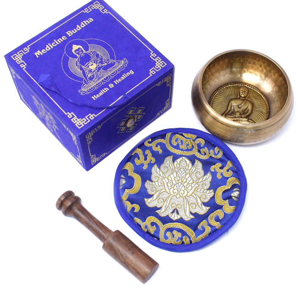 Set Campana Tibetana Buddha della Medicina 10cm