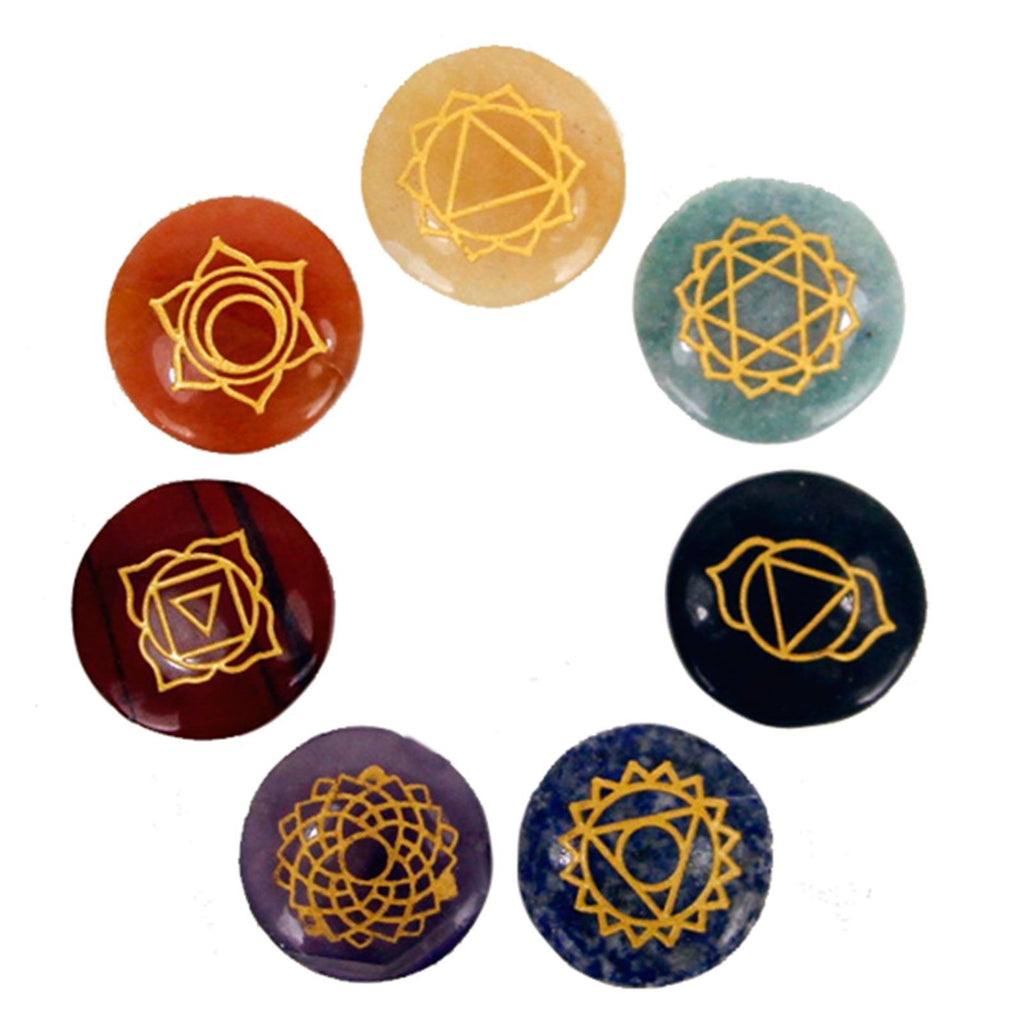 Set Pietre Chakra Piccole Arrotondate