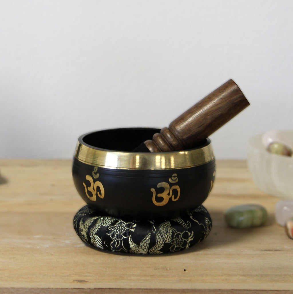 Set Campana Tibetana Yoga Om