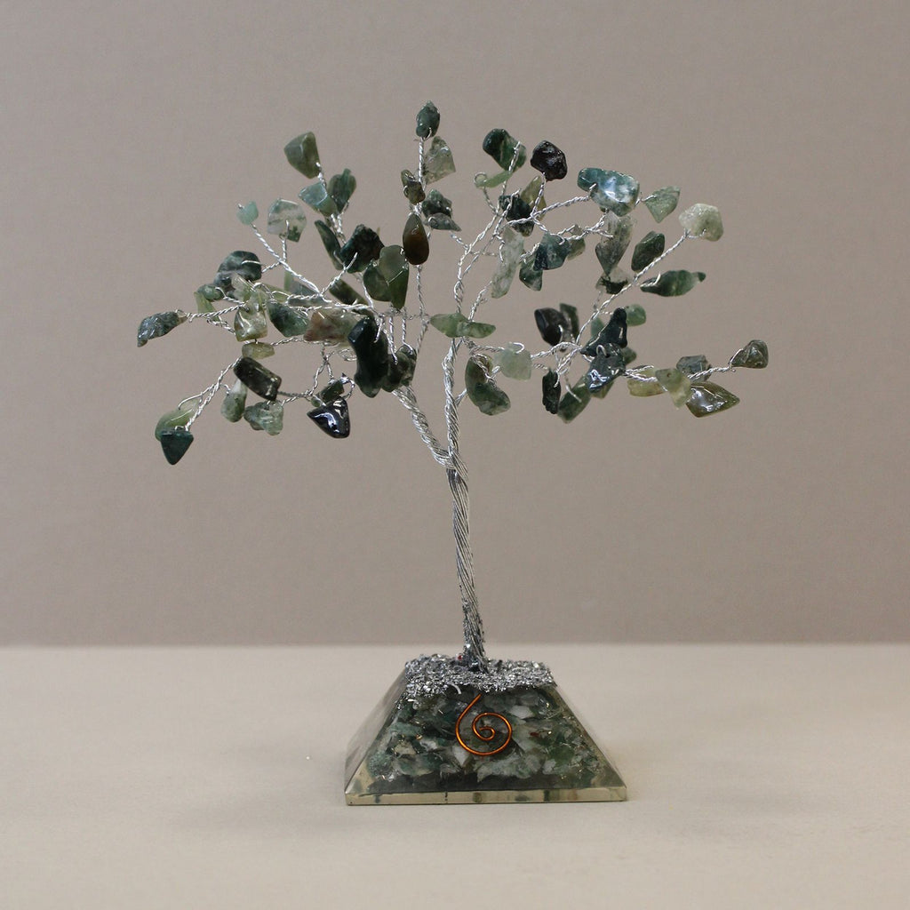 Albero di Gemme con Base Orgonite - A. Muschiata 80 Pietre
