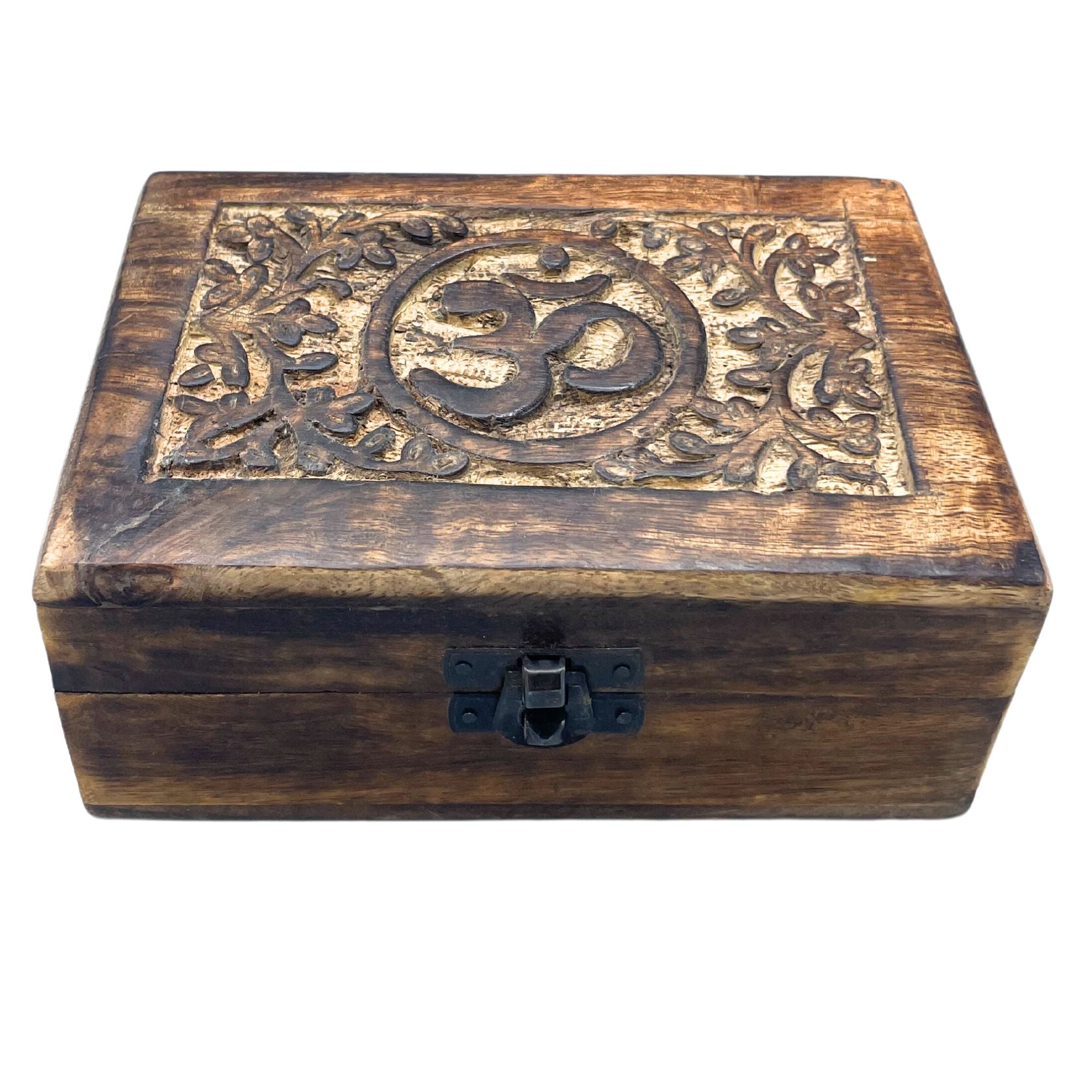 Scatola Portagioie in Legno Medio 15x10x6cm - Om