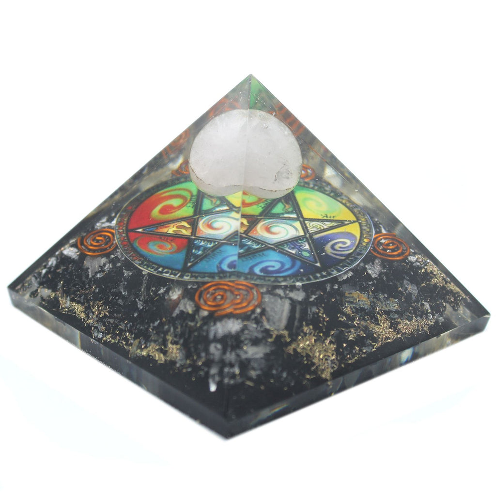 Piramide Orgonite Mezzanotte 70mm