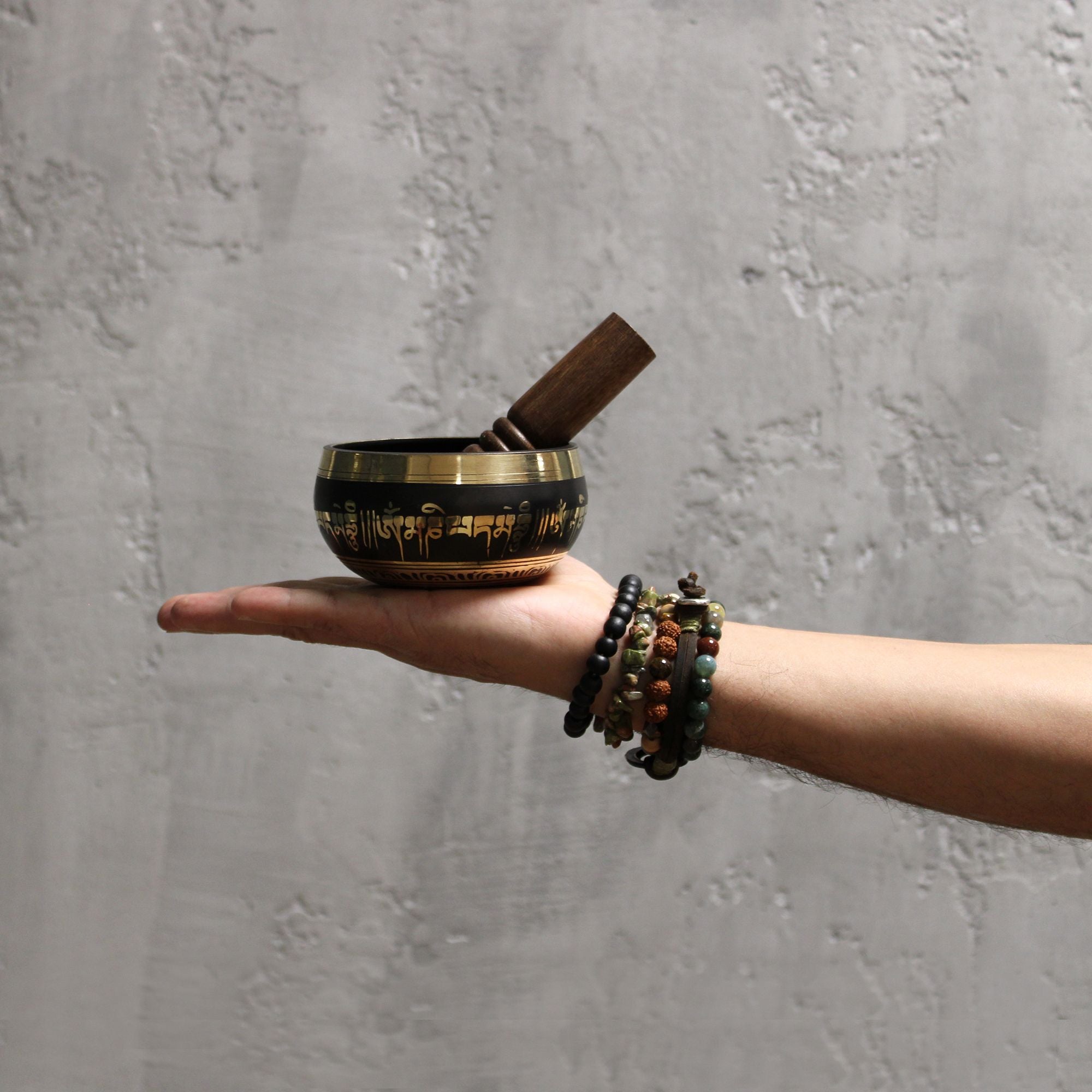 Set Campana Tibetana con Fiore di Loto