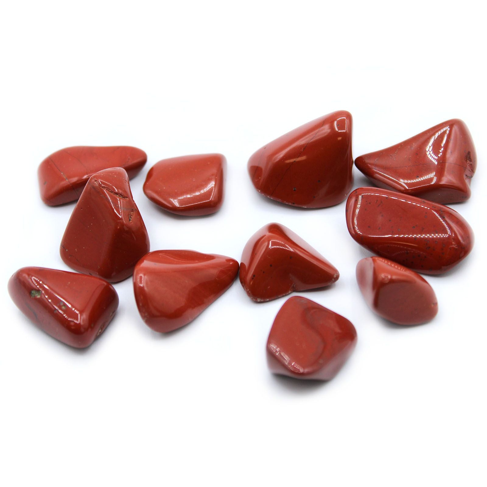 Pietre Burattate - Diaspro Rosso 24pezzi