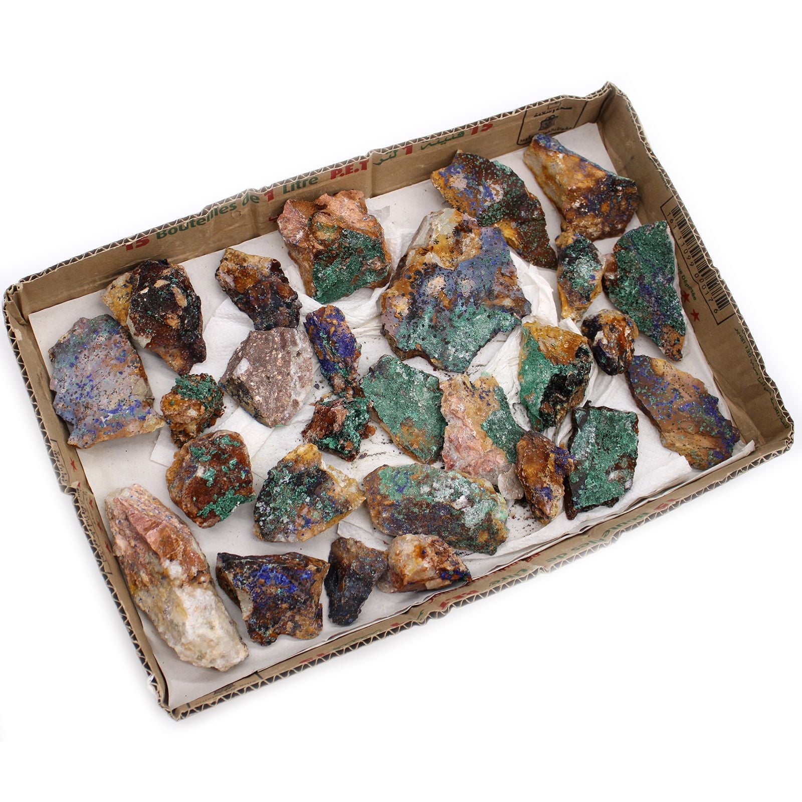 Campione Azurite Malachite (circa 20 pezzi)