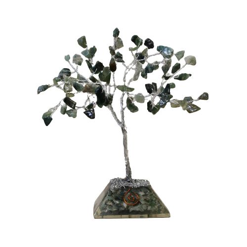 Albero di Gemme con Base Orgonite - A. Muschiata 80 Pietre