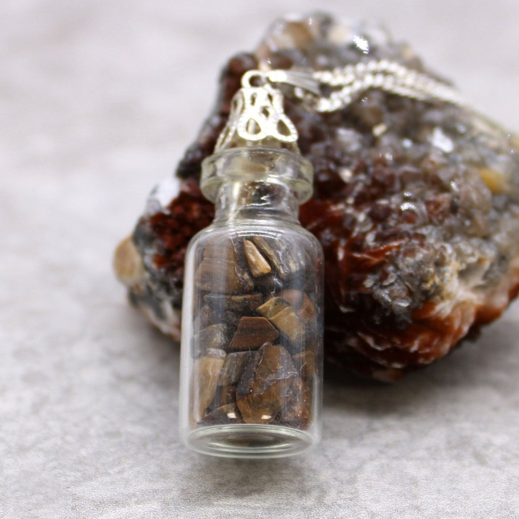 Bottled Gemstones Necklace - Amethyst - Talen